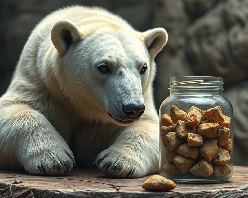 polar bear, jar